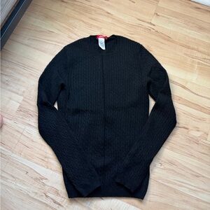 Anne Klein Sport Black Crewneck Sweater